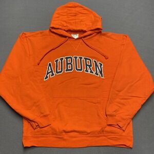 Auburn Tigers Sweatshirt Mens Medium Orange Football Pullover Hoodie TCX Apparel